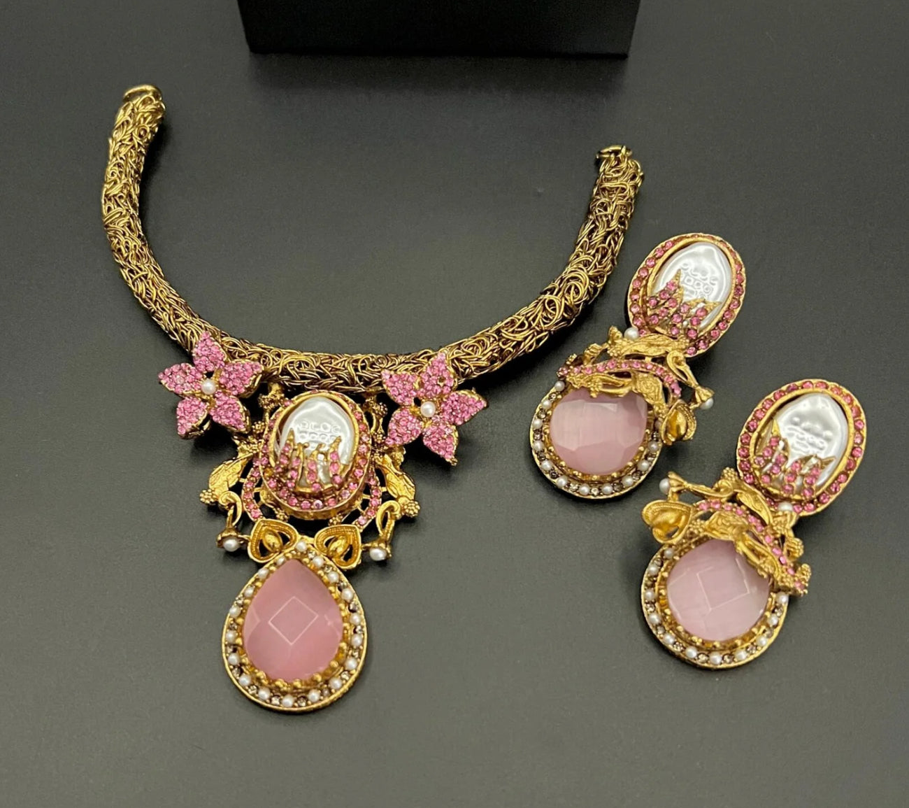Designer Necklace set(MOP) - LadiesKurtasuae