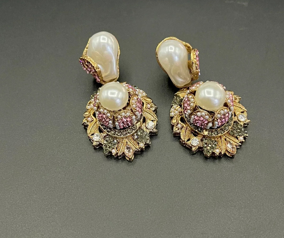 Designer Earrings MOP - LadiesKurtasuae