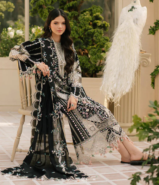 Bin Ilyas Luxury Lawn Embroidered 3 Piece Unstitched 103-B Fareesa
