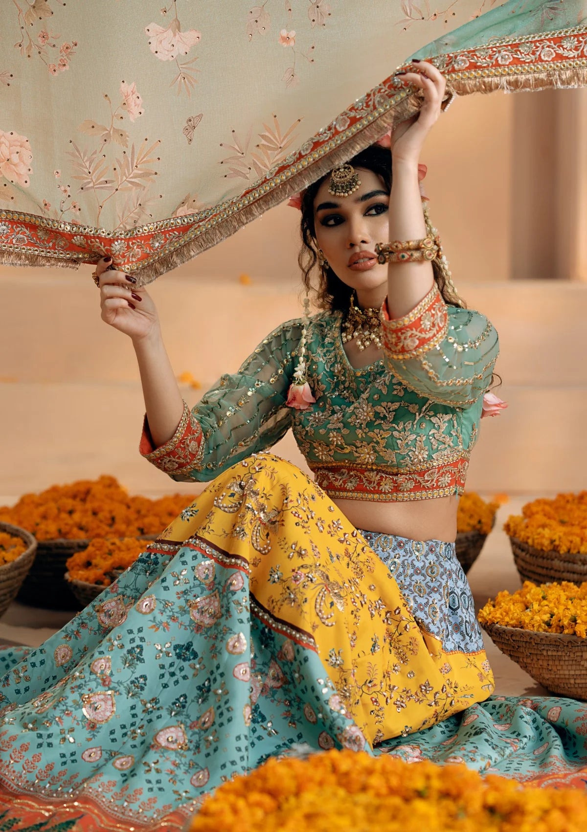 Stitched partywear/wedding dress - LadiesKurtasuae 