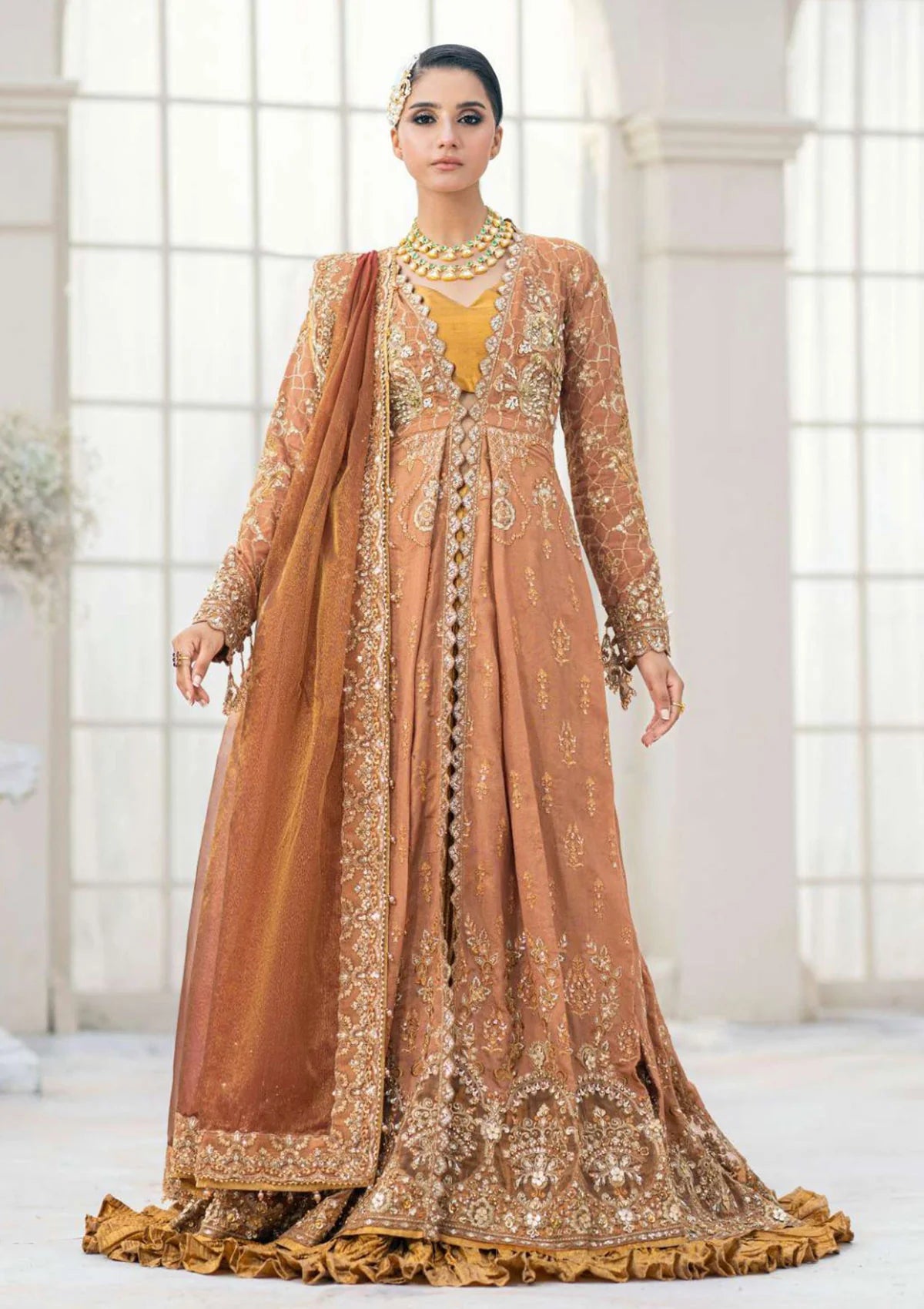 UnStitched partywear/wedding dress - LadiesKurtasuae 