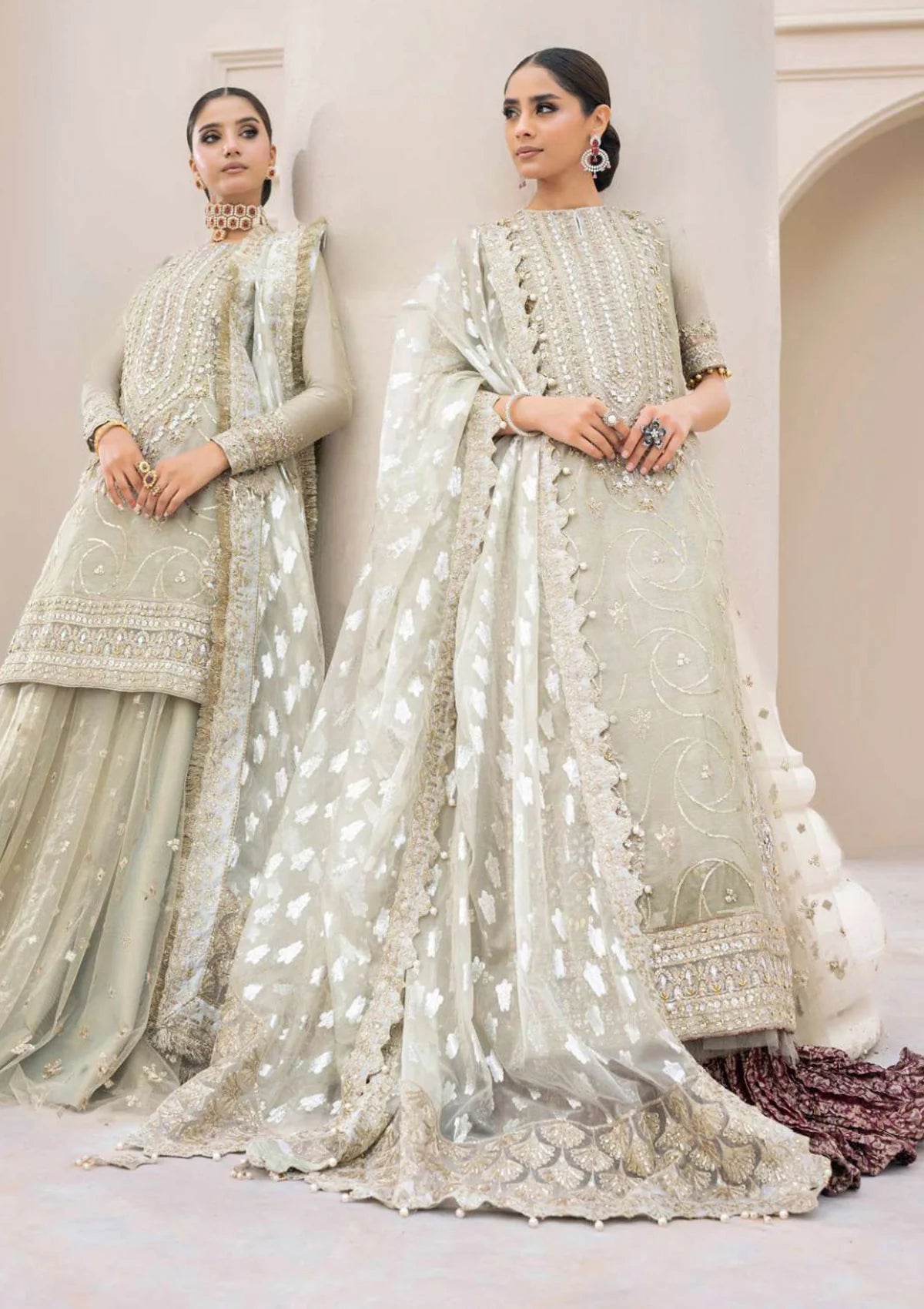 UnStitched partywear/wedding dress - LadiesKurtasuae 