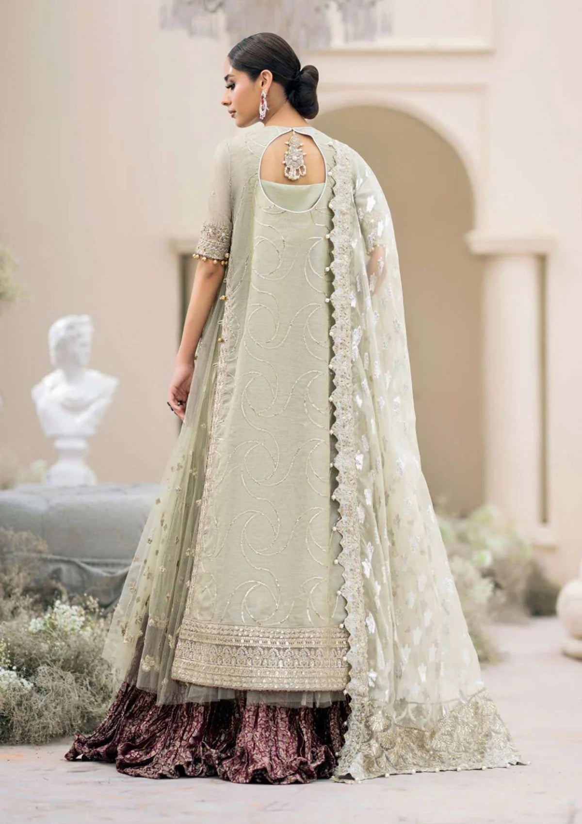UnStitched partywear/wedding dress - LadiesKurtasuae 