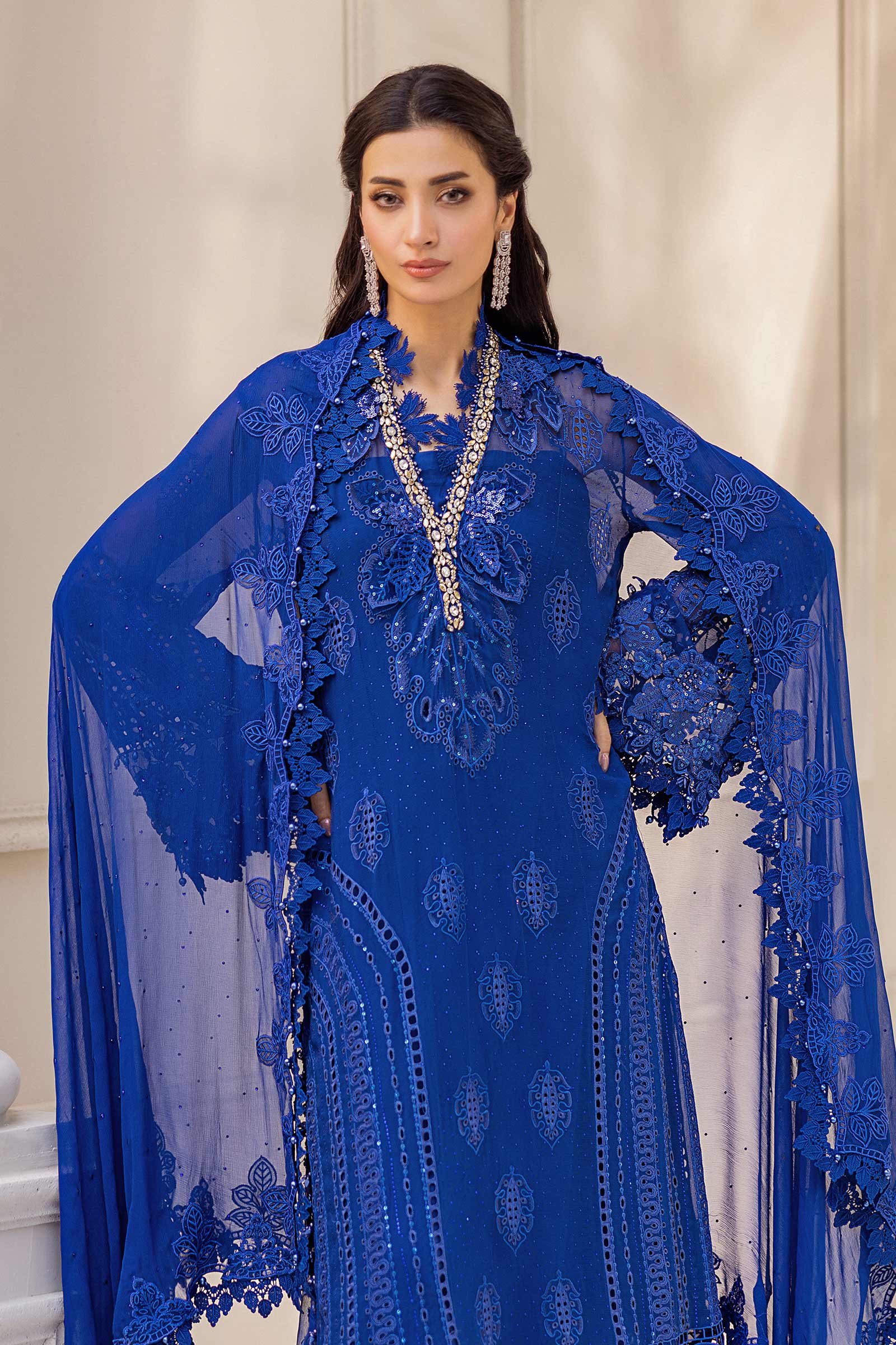 Luxury Chiffon Embroidered Unstitched 006B