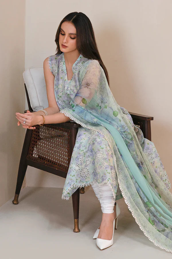 Luxury Embroidered Unstitched Lawn Collection 009S