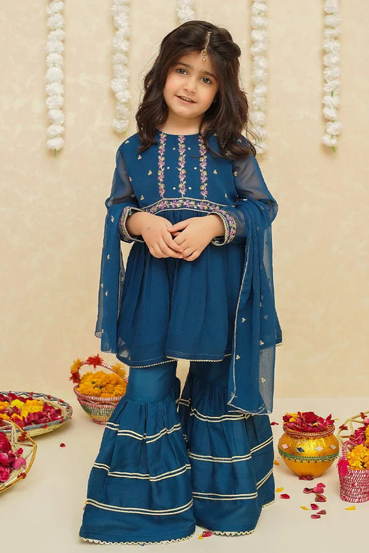 Modest - Toddlers 3 Piece Chiffon Suit - 8910