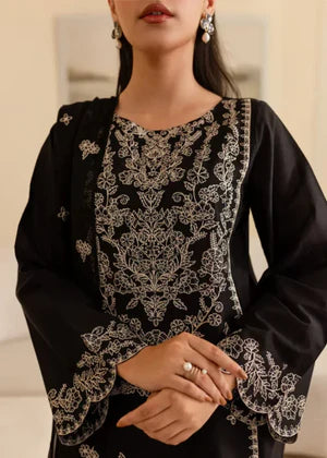 3PC EMBROIDERED LAWN DRESS- 009B