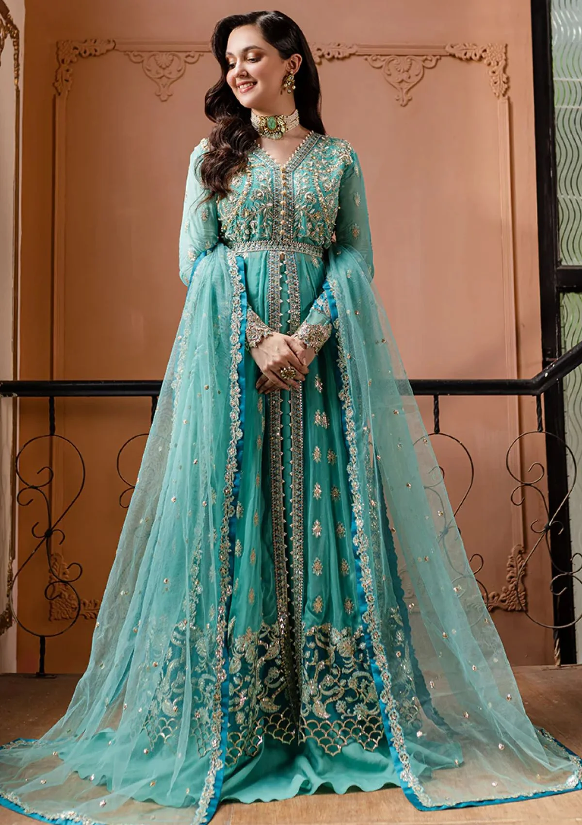 UnStitched partywear/wedding dress 022B