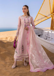 Soft Pink Luxury Lawn Embroidered 3-Piece Unstitched Suit