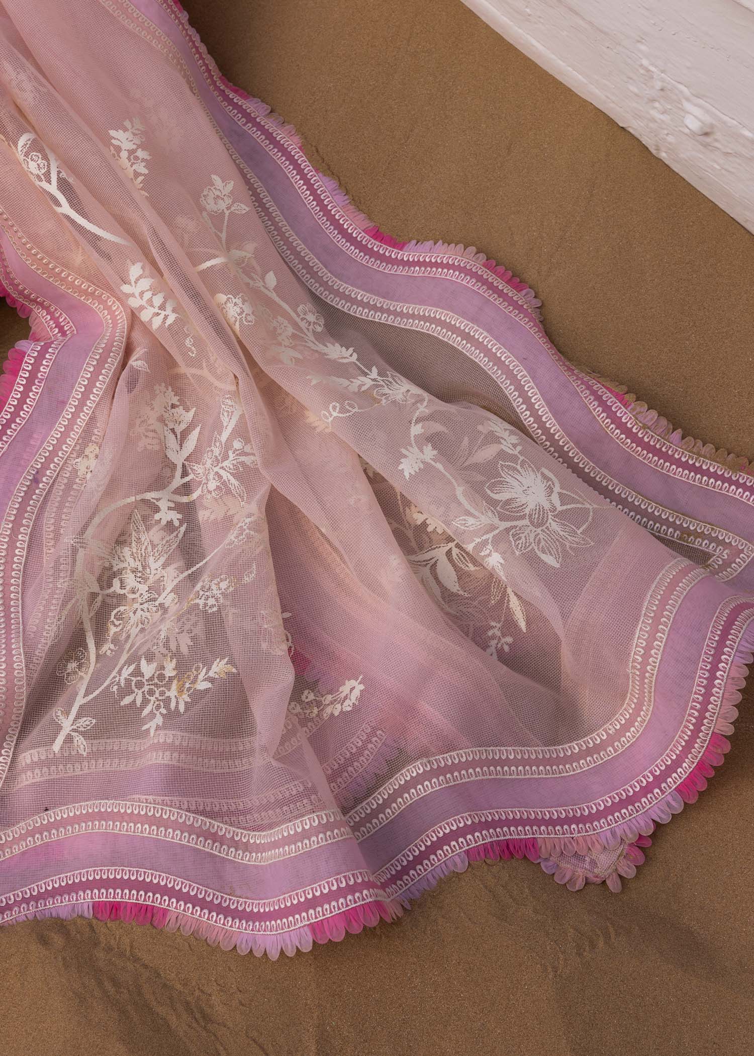 Soft Pink Luxury Lawn Embroidered 3-Piece Unstitched Suit