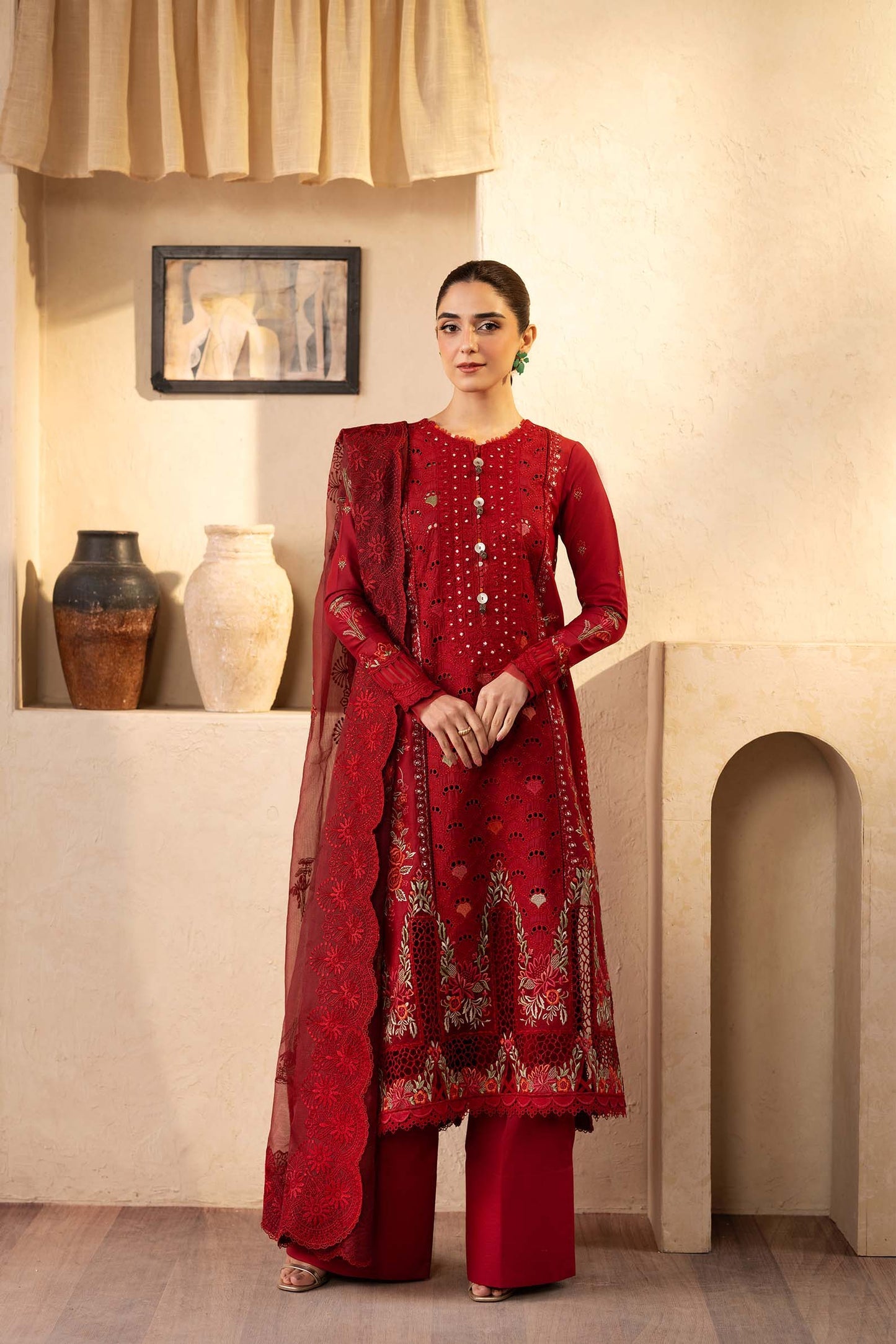 Luxury Embroidered lawn unstitched 009N