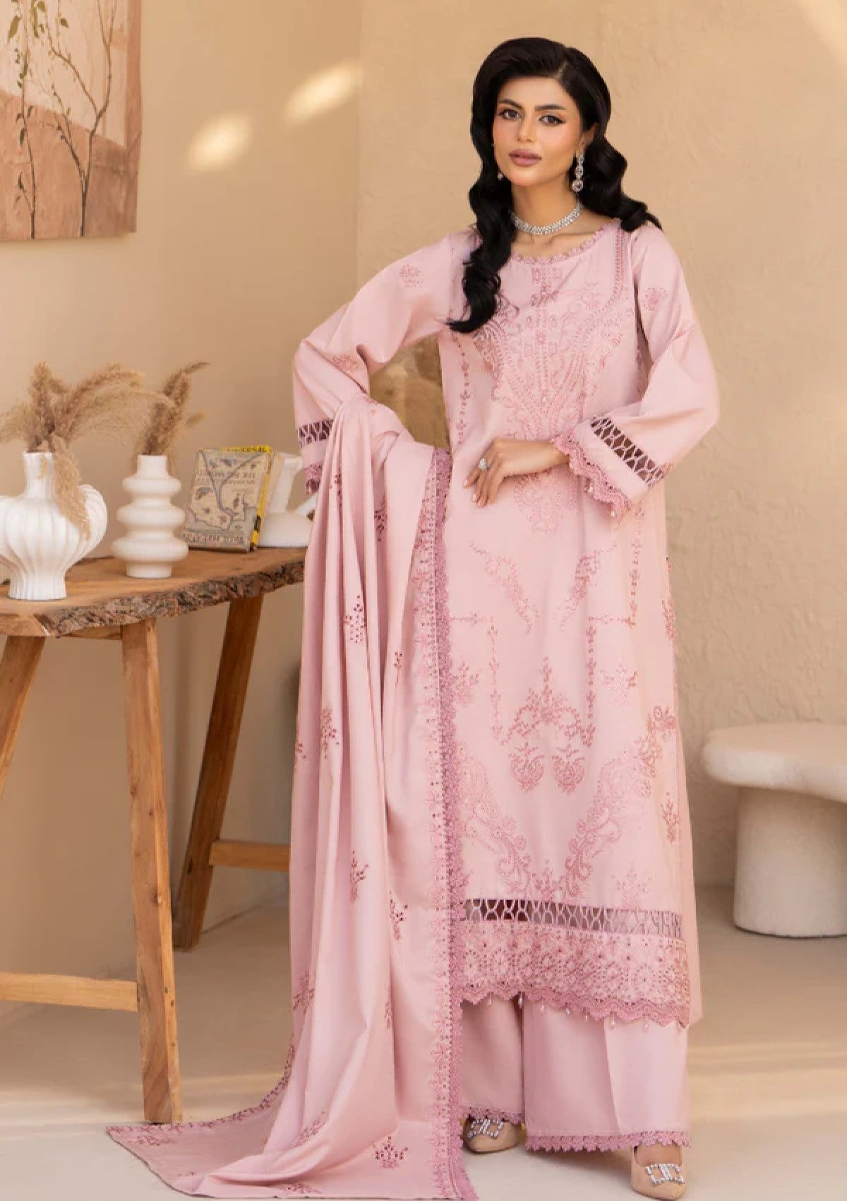 Winter wool Luxury’s embroidered 3pcs