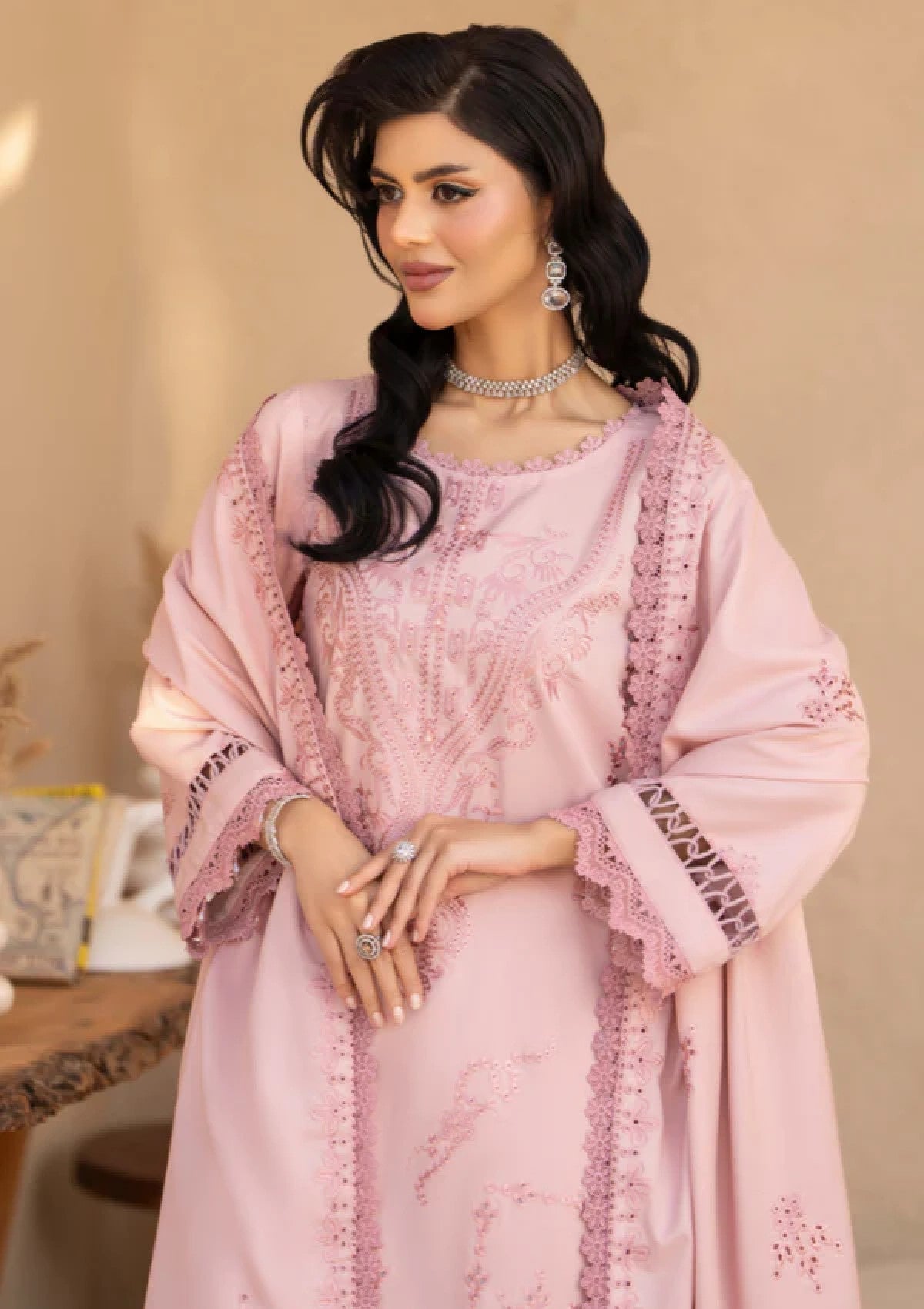 Winter wool Luxury’s embroidered 3pcs