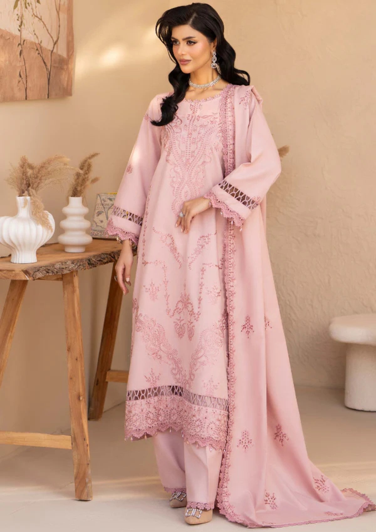 Winter wool Luxury’s embroidered 3pcs