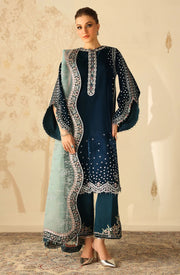 Embroidered velvet luxe Unstitched 006