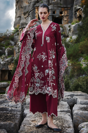 Luxury Lawn Embroidered 3-Piece Unstitched Suit