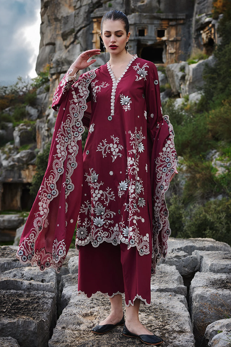 Luxury Lawn Embroidered 3-Piece Unstitched Suit