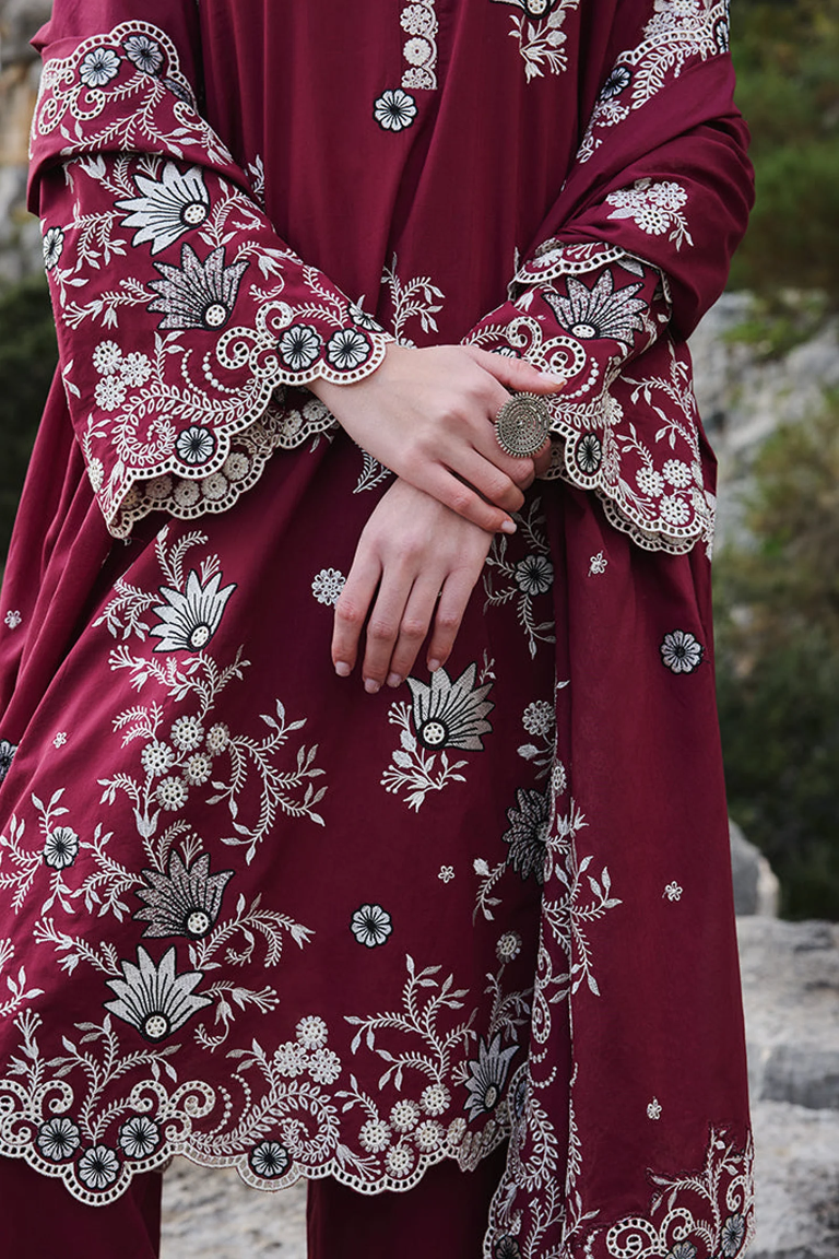 Luxury Lawn Embroidered 3-Piece Unstitched Suit