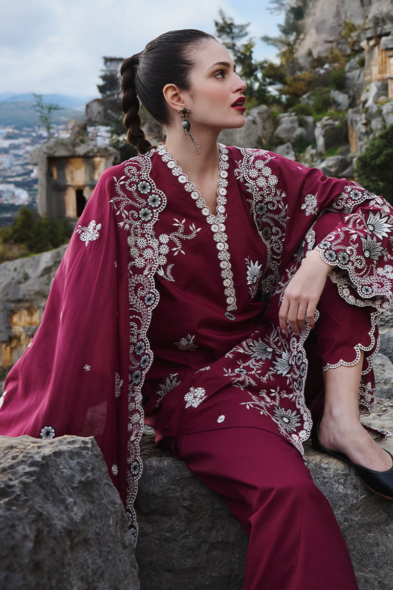 Luxury Lawn Embroidered 3-Piece Unstitched Suit