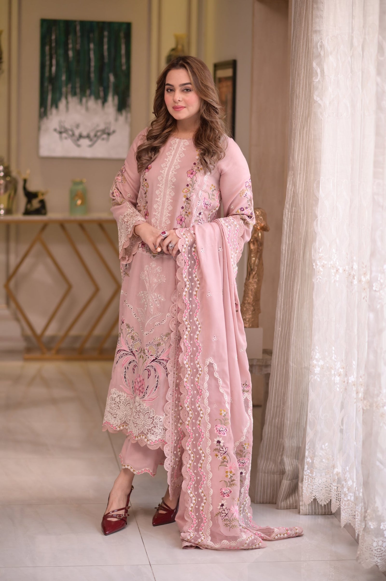 Luxury lawn unstitched collection 018Y