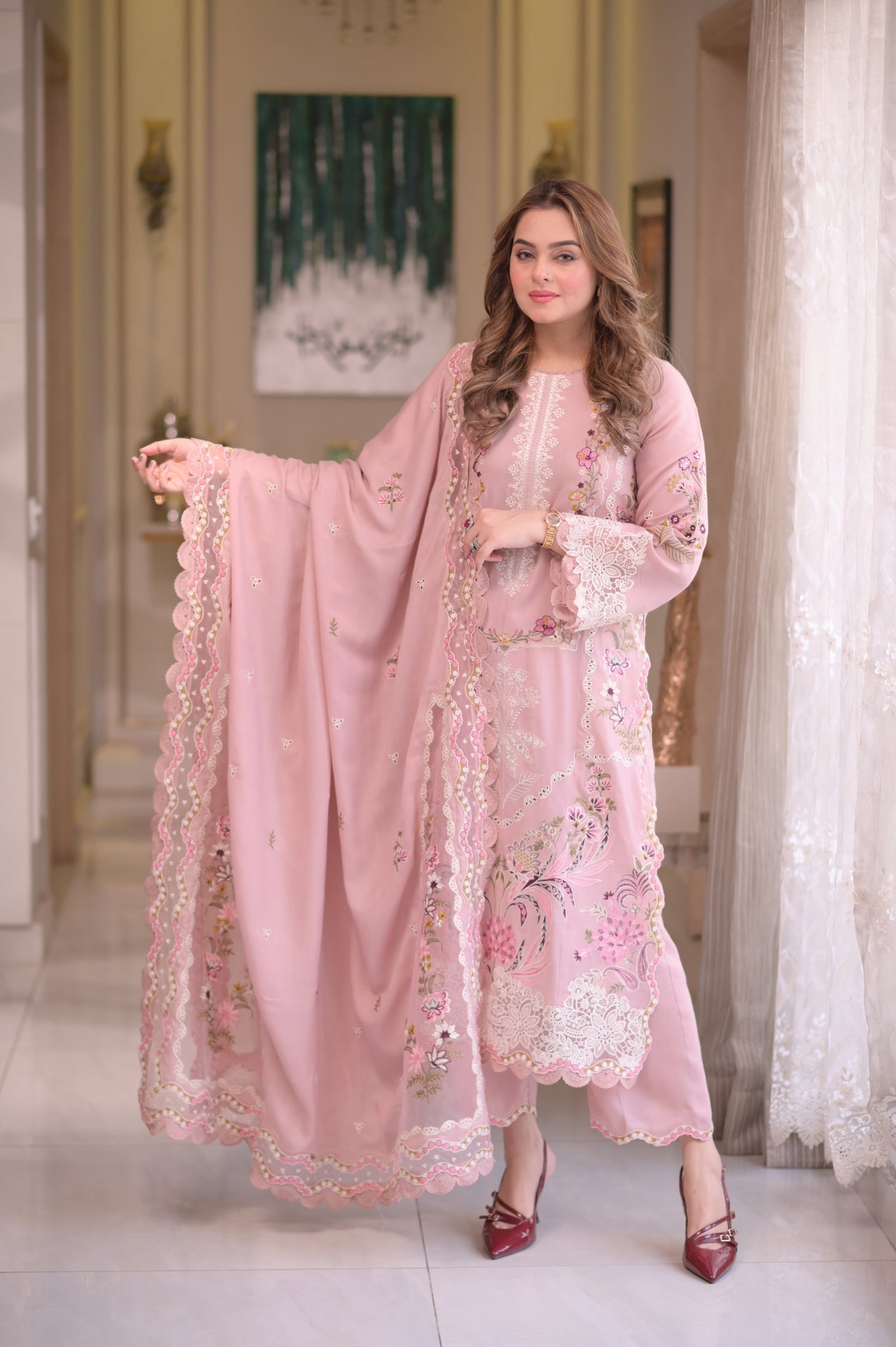 Luxury lawn unstitched collection 018Y