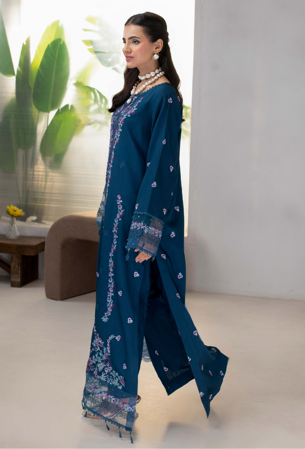 Luxury Embroidered 3 Piece Unstitched 002F