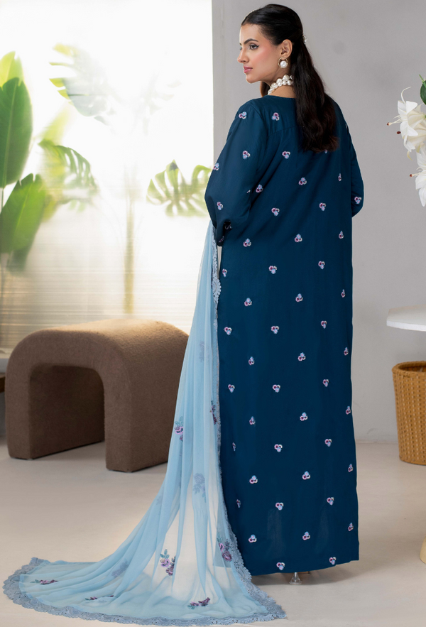 Luxury Embroidered 3 Piece Unstitched 002F