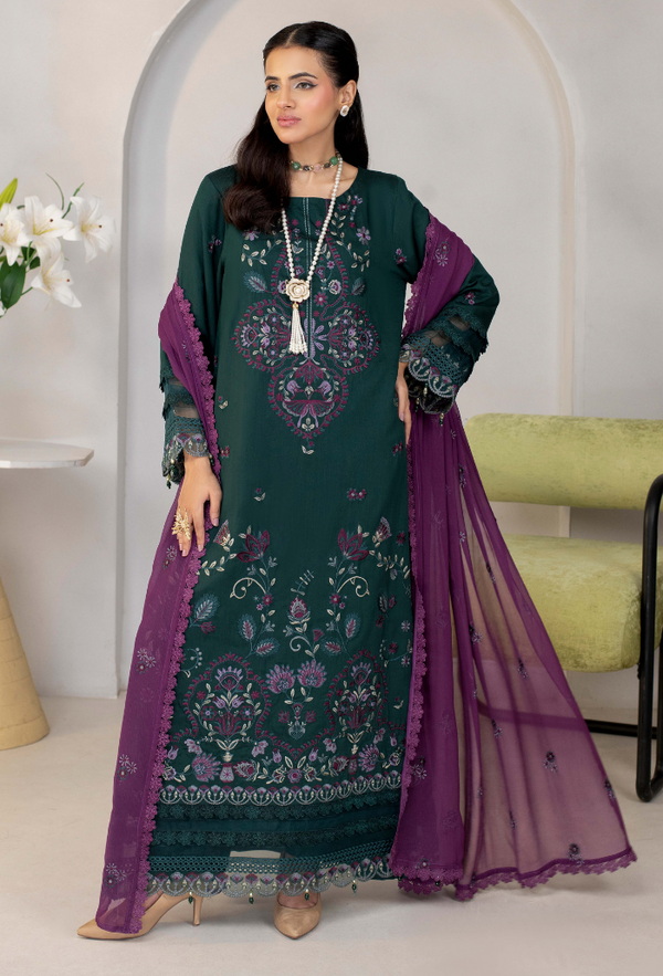 Luxury 3 Pieces Unstitched 004W