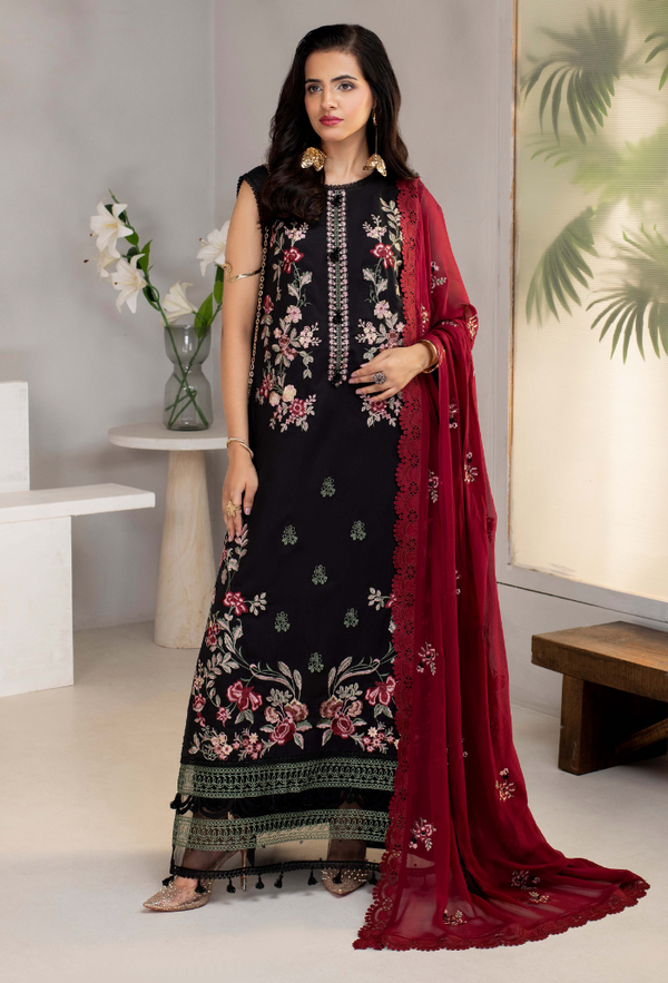 Luxury Embroidered unstitched 0012B