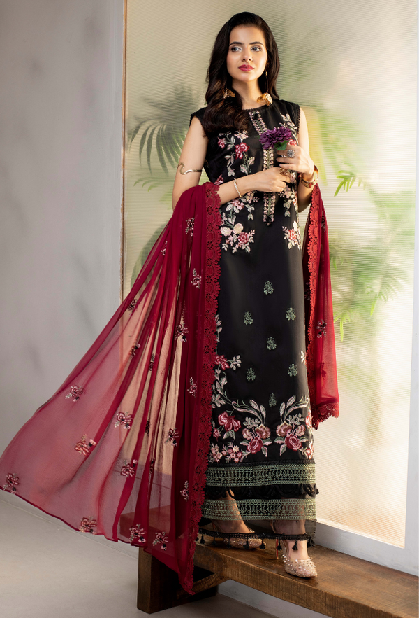 Luxury Embroidered unstitched 0012B
