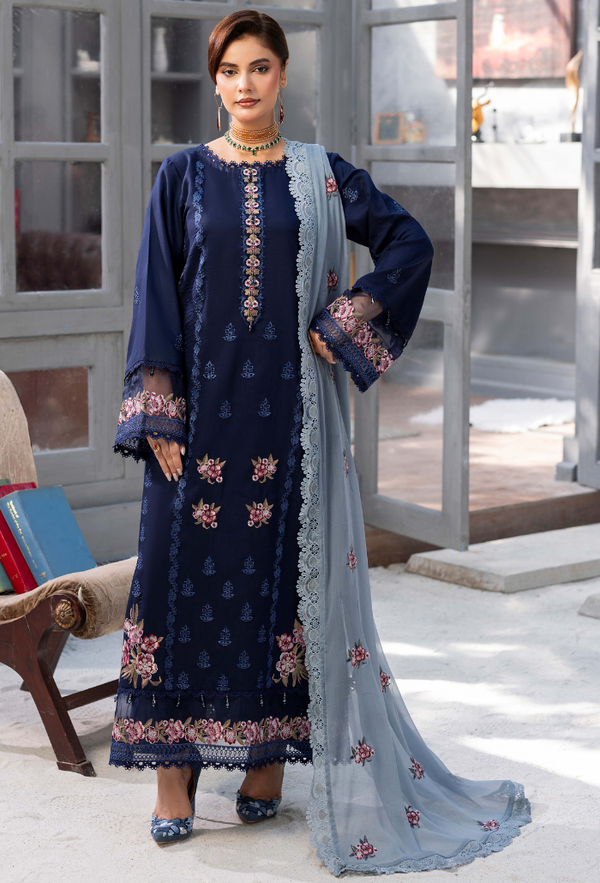 Luxury Unstitched Embroidered Collection 011W