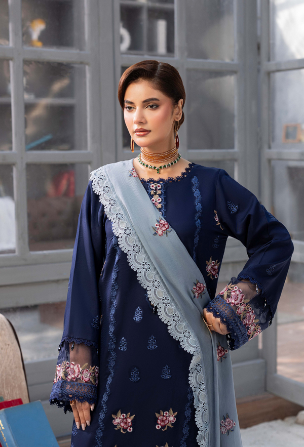 Luxury Unstitched Embroidered Collection 011W