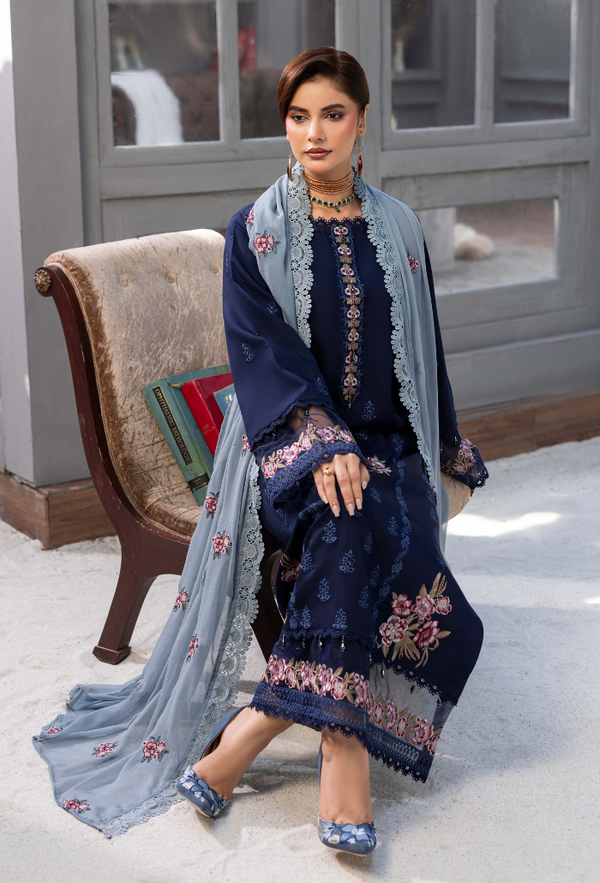 Luxury Unstitched Embroidered Collection 011W