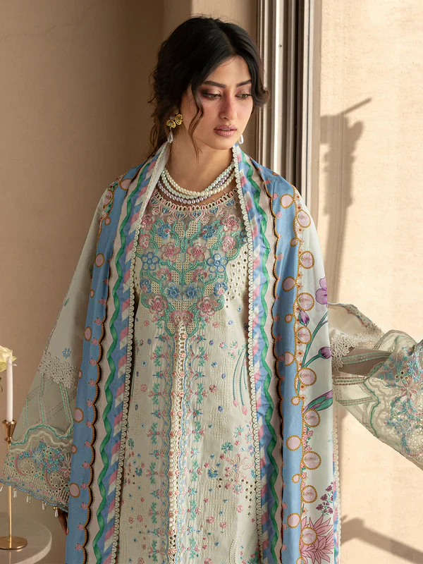 Luxury lawn Eid unstitched collection 013w