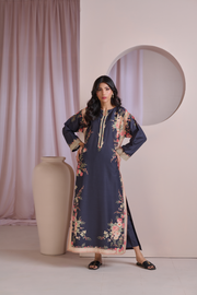 Printed  kaftan  stitched 011B