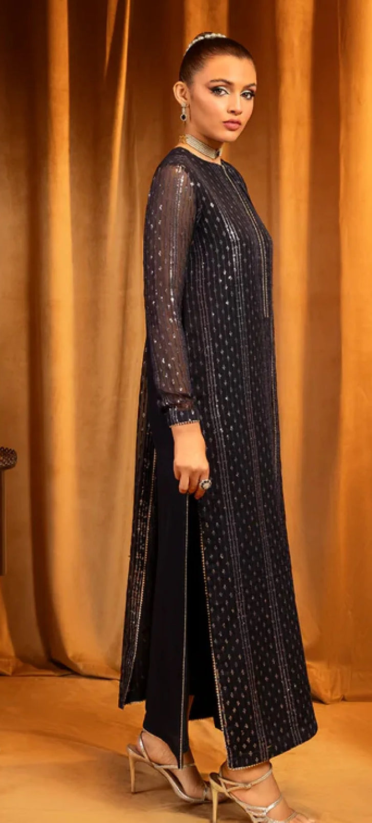 Stitched partywear/wedding dress - LadiesKurtasuae 