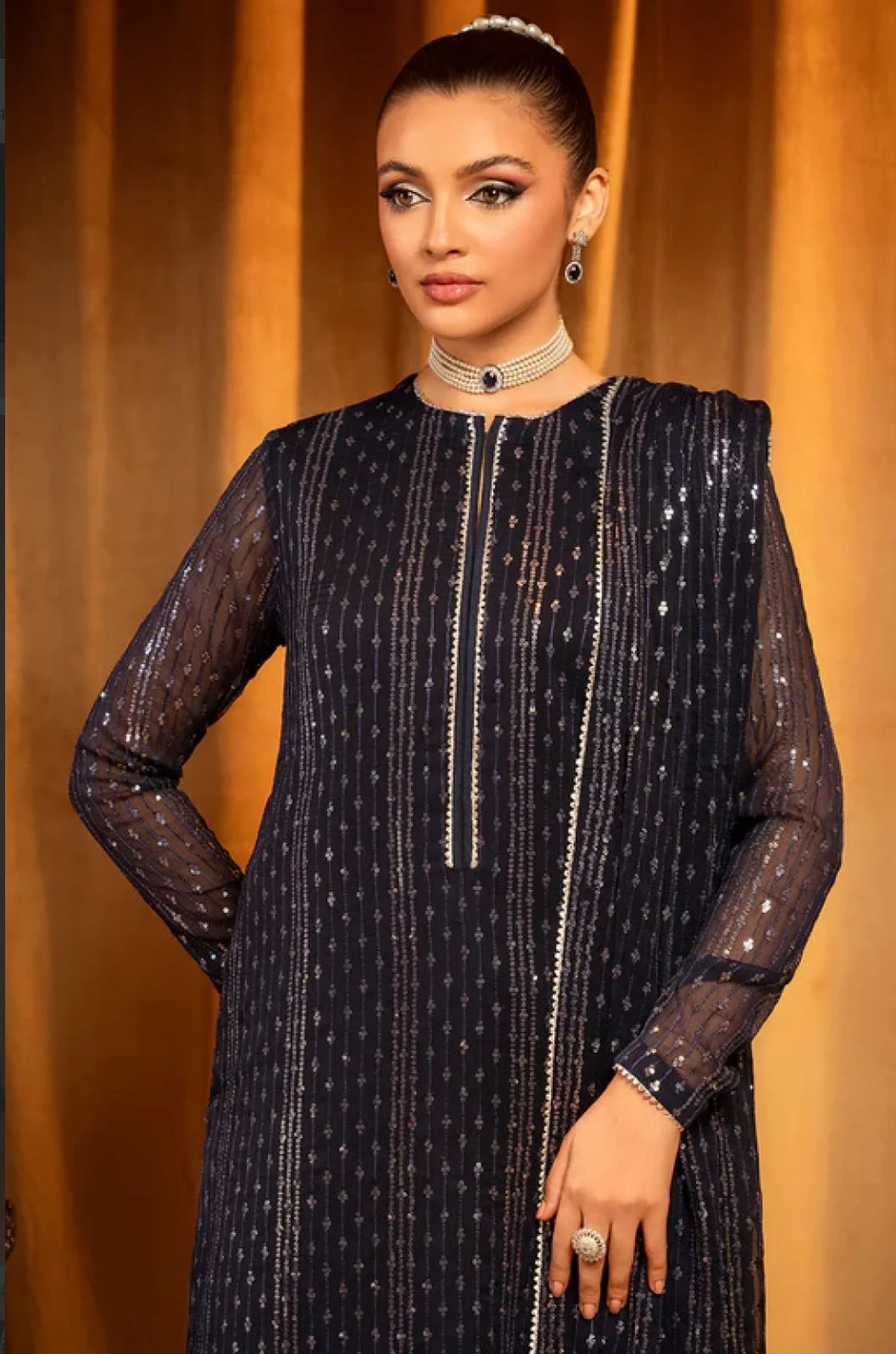 Stitched partywear/wedding dress - LadiesKurtasuae 