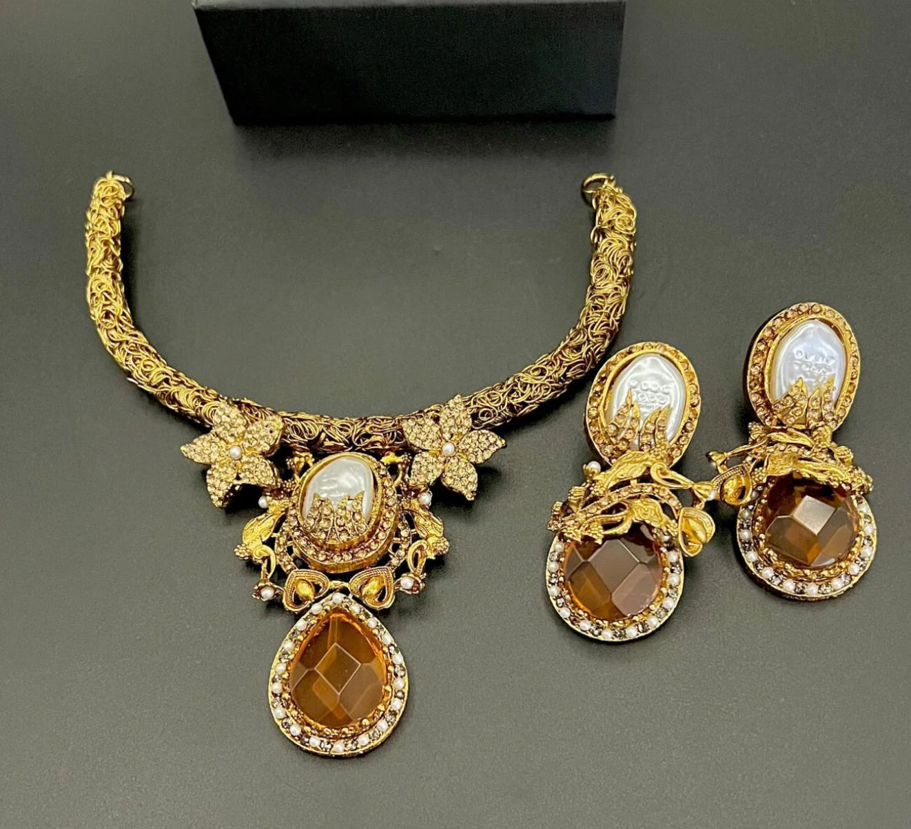 Designer Necklace set(MOP) - LadiesKurtasuae 
