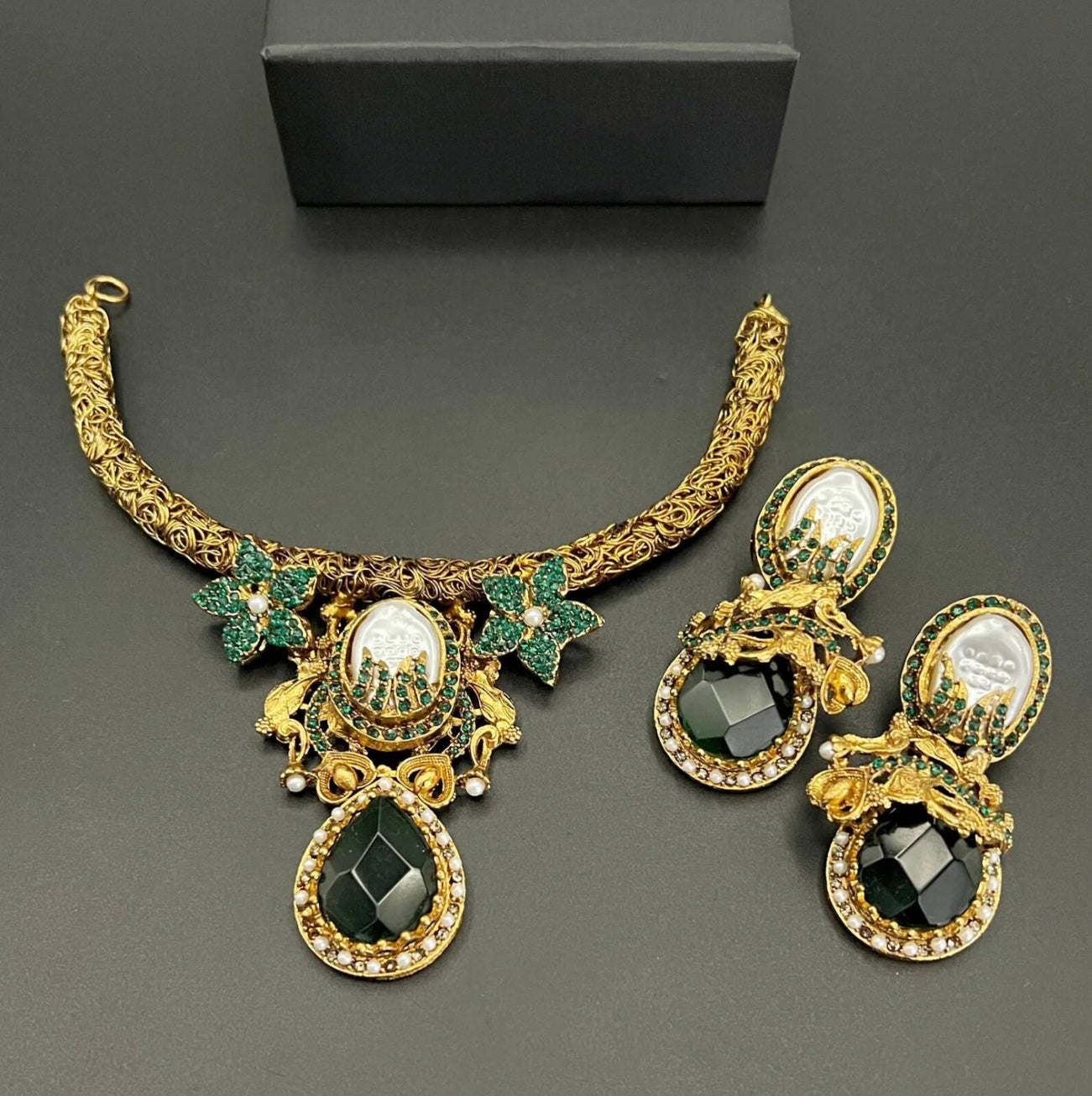 Designer Necklace set(MOP) - LadiesKurtasuae 