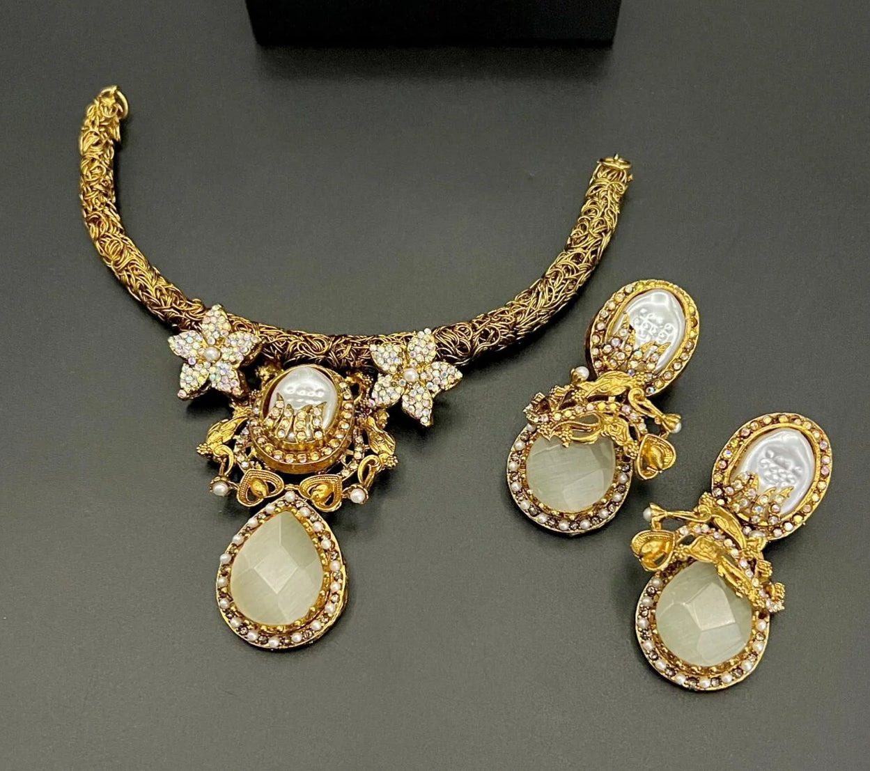 Designer Necklace set(MOP) - LadiesKurtasuae 