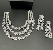 American diamond set with real stone - LadiesKurtasuae 