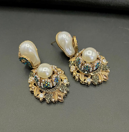 Designer Earrings MOP - LadiesKurtasuae 