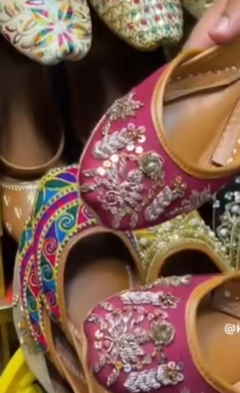 new dabka work khussa - LadiesKurtasuae 