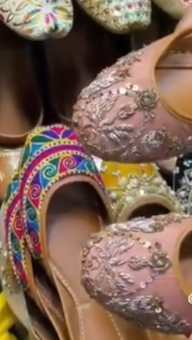 new dabka work khussa - LadiesKurtasuae 