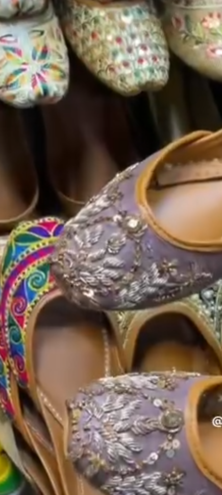 new dabka work khussa - LadiesKurtasuae 