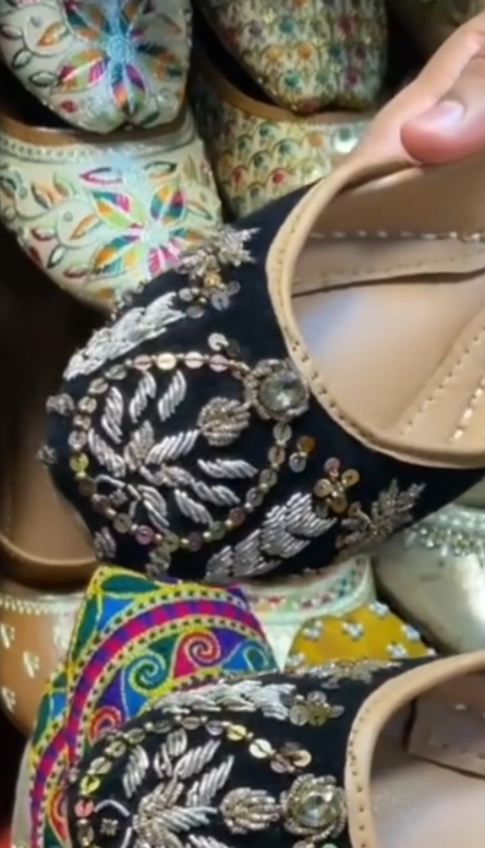 new dabka work khussa - LadiesKurtasuae 