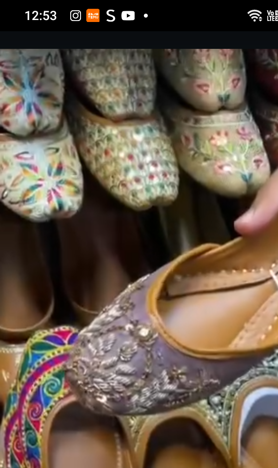 new dabka work khussa - LadiesKurtasuae 