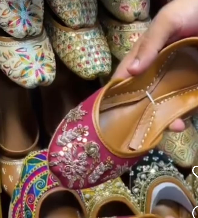 new dabka work khussa - LadiesKurtasuae 