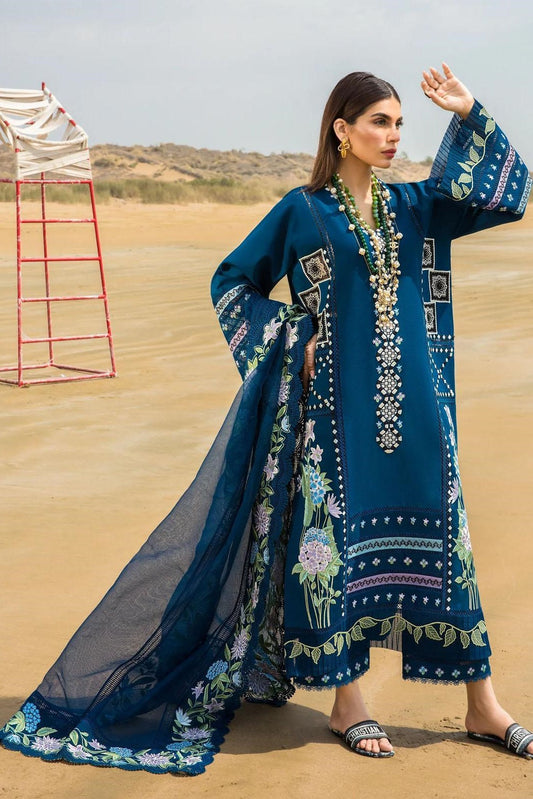 Crimson By Saira Shakira Luxury Lawn Embroidered 3 Piece Unstitched