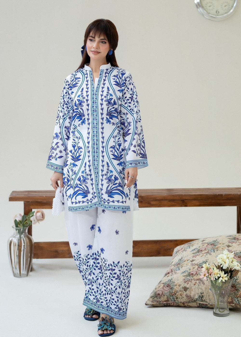 Co-ord set 2Pcs (white) 002S